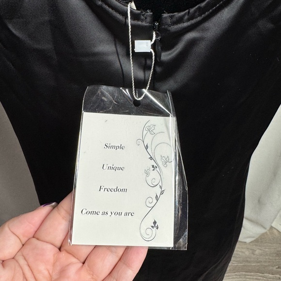 Xintianji Women’s Satin Maxi Dress Zip Back Tank Dresses Size Large NWT - Picture 11 of 12